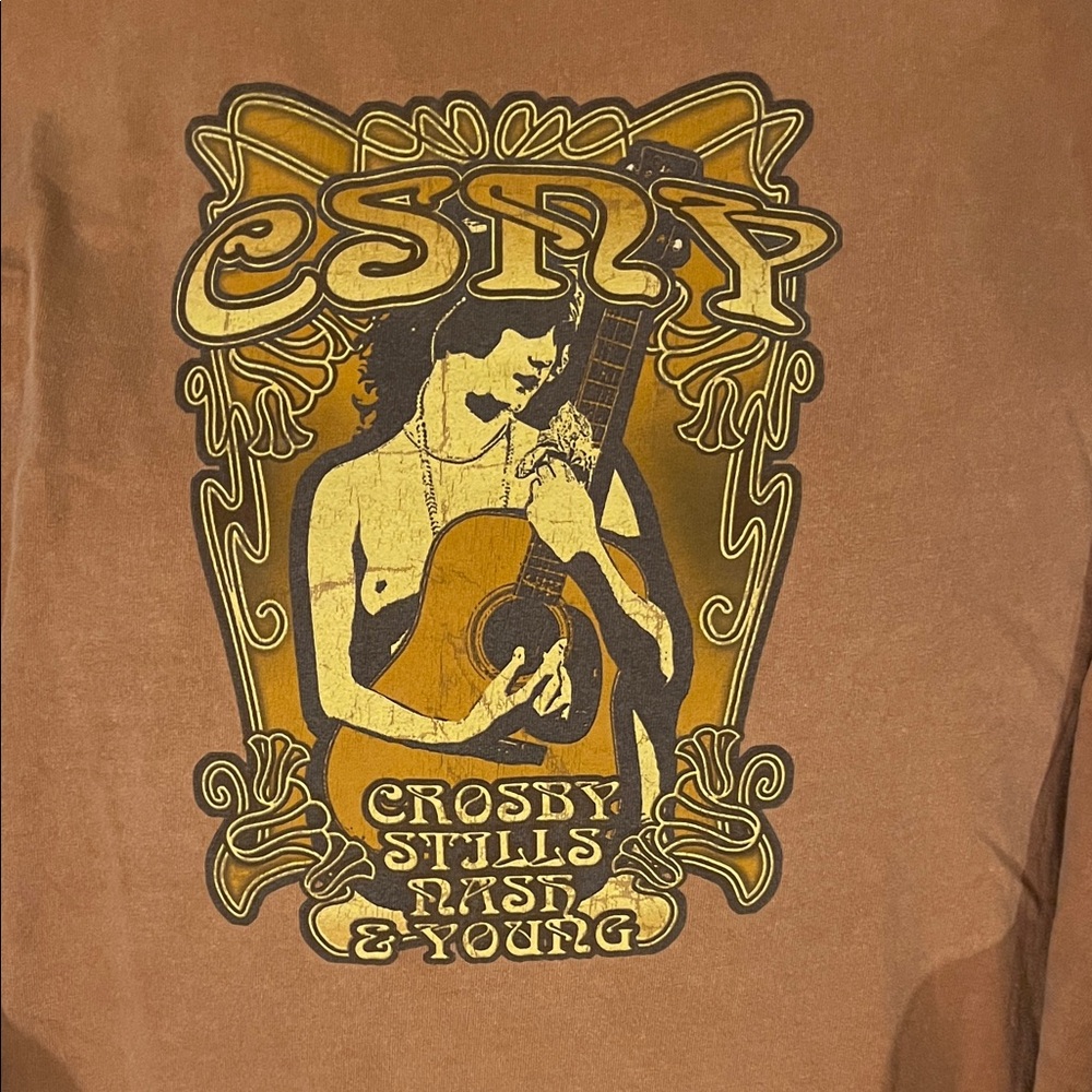 2006 Crosby Stills Nash & Young Concert T-shirt, Freedom of Speech Tour Size XL